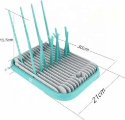 Nevi Afdruiprek Met Lekbak - Afdruipmat Voor 10 Flessen - Opvouwbaar Droogrek Babyfles - Inclusief Afwasborstel -Peuterpaleis Winkel 1200x1147 4