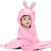 Multifunctionele Baby Fleecedeken Met Capuchon Konijn | Badcape Baby En Peuters | Deken Kinderen | Wikkeldeken | Dekentje Baby & Peuter 0-3 Jaar | Babydeken | Kraamcadeau | Babycape | Fleece Deken | Kraam | Maxi Cosi Deken | Dier | Roze| Meisje -Peuterpaleis Winkel 1200x1148 1