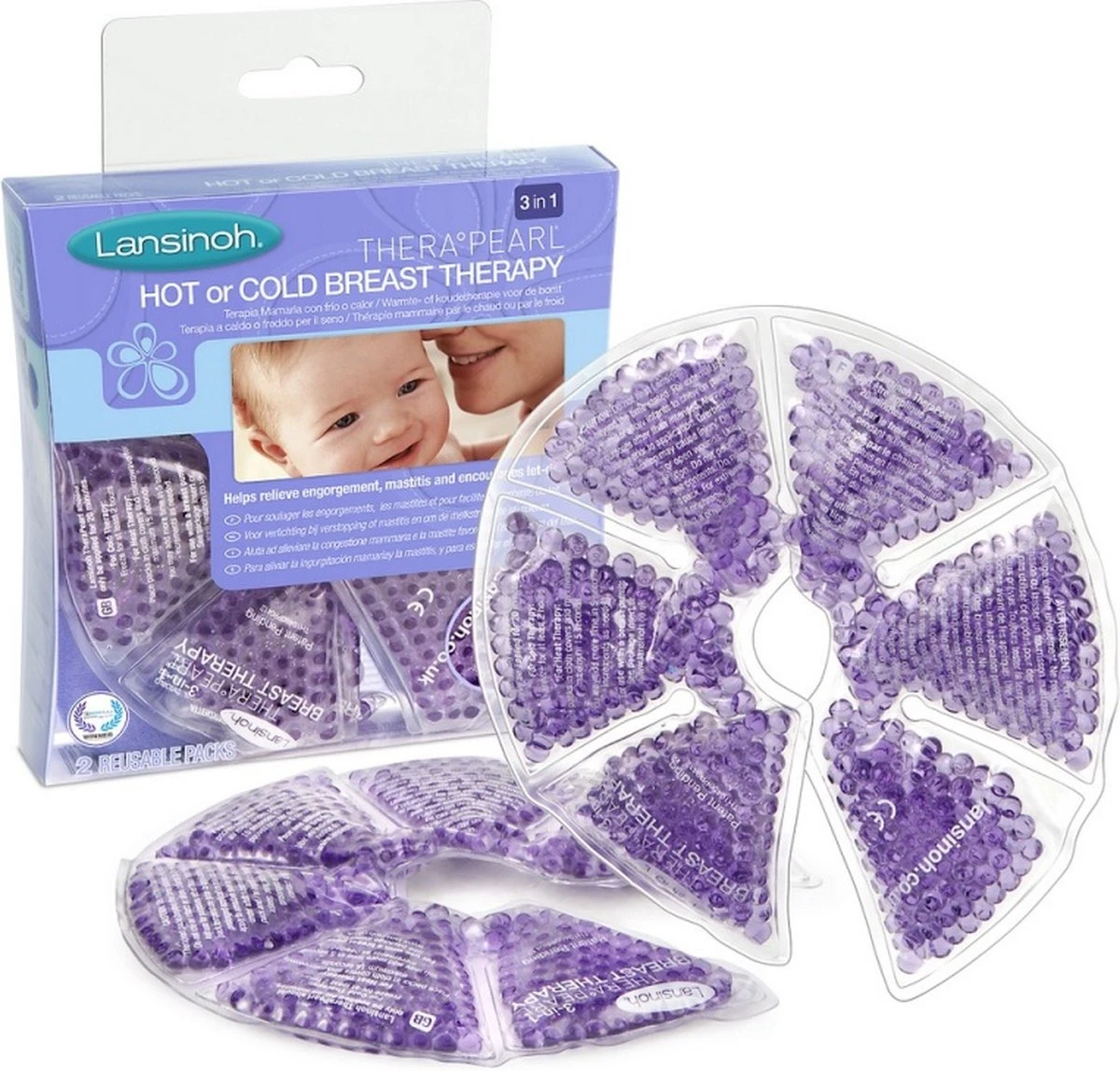 Lansinoh Thera Pearl Breast Therapy Pack 10500 4 Lansinoh Thera Pearl Breast Therapy Pack 10500 - Afbeelding 2