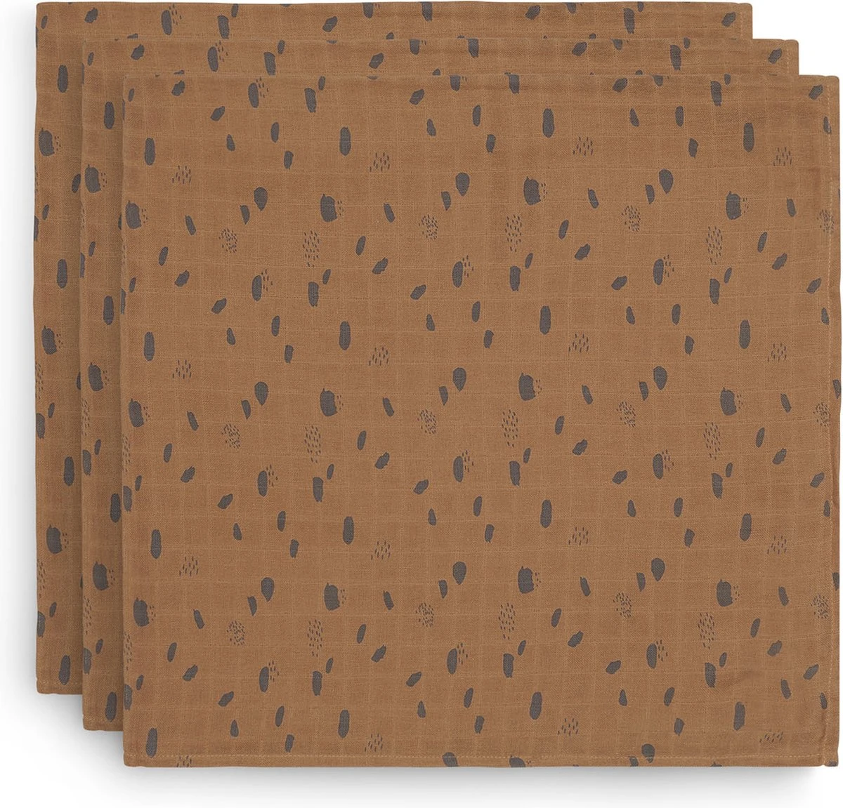 Jollein Hydrofiel Multidoek Spot 70x70cm - Caramel - 3 Stuks 22 Jollein Hydrofiel Multidoek Spot 70x70cm - Caramel - 3 Stuks - Afbeelding 20