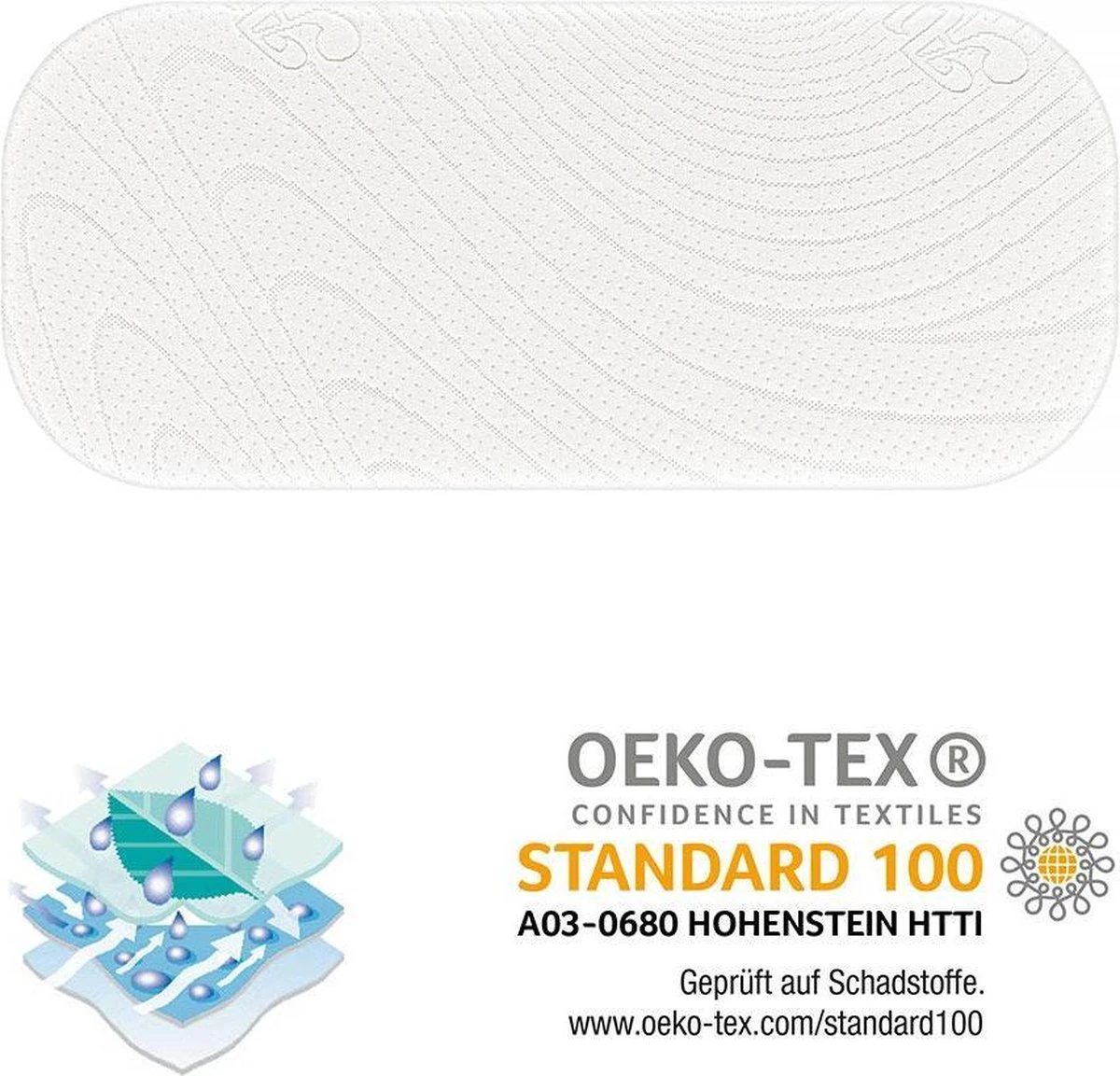 Alvi Kinderwagen Matras 75 X 33 X 5cm - Ademend - Hypoallergeen 8 Alvi Kinderwagen Matras 75 X 33 X 5cm - Ademend - Hypoallergeen - Afbeelding 6