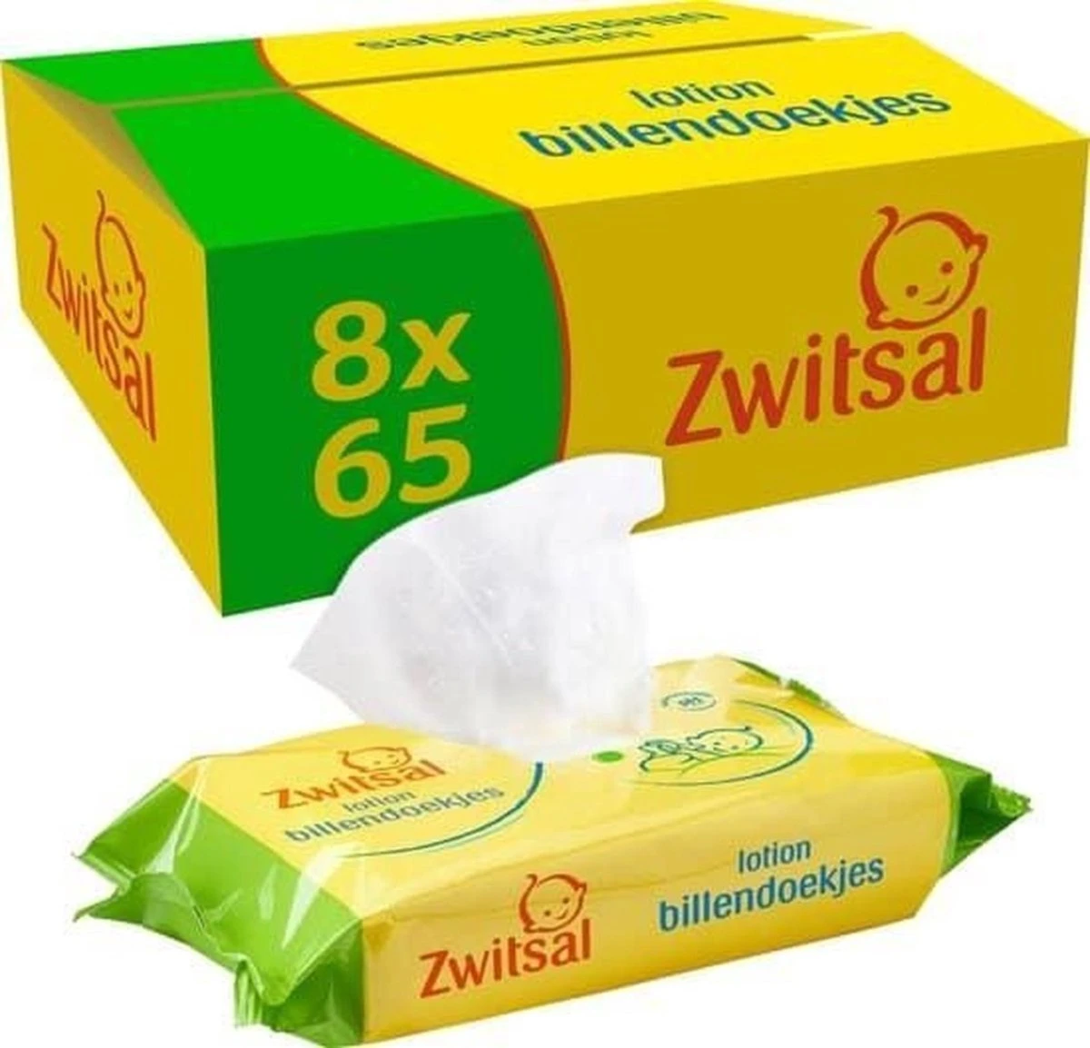 Zwitsal Lotion Billendoekjes - 520 Stuks - Voordeelverpakking 3 Zwitsal Lotion Billendoekjes - 520 Stuks - Voordeelverpakking