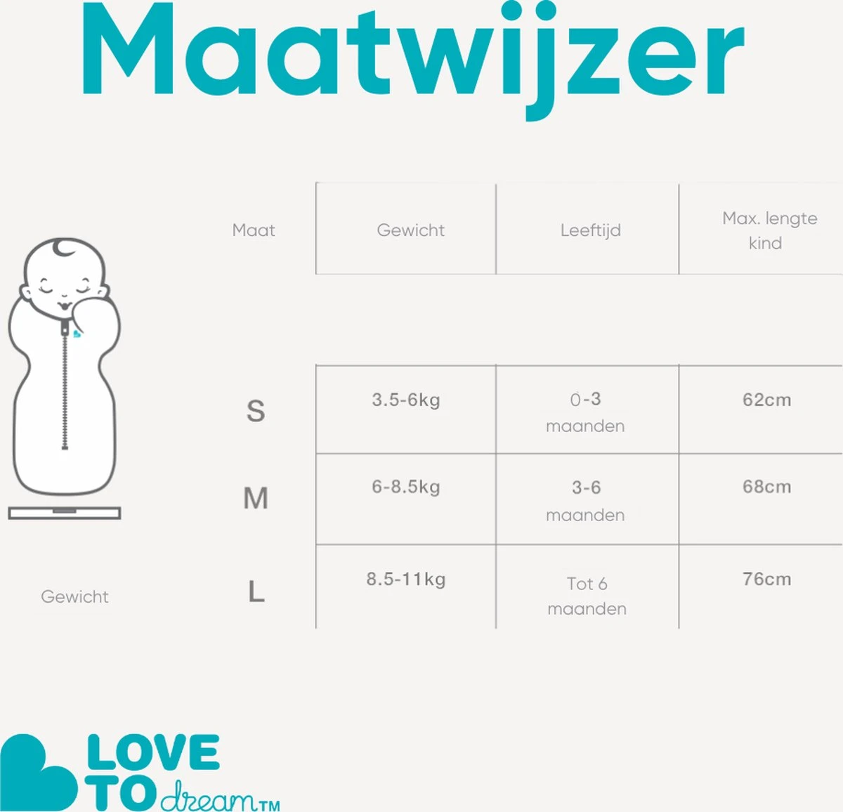 Love To Dream™ Babyslaapzak Swaddle Up™ - Inbakeren Afbouwen - Baby 4-6 Maanden - 11-14 Kg - All Season - Grijs 12 Love To Dream™ Babyslaapzak Swaddle Up™ - Inbakeren Afbouwen - Baby 4-6 Maanden - 11-14 Kg - All Season - Grijs - Afbeelding 10