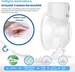 Kolvy® Max Draadloze Elektrische Borstkolf - Intelligente Kolfapparaten - Handsfree Breast Pump - USB Oplaadbaar - Professioneel - LCD Scherm - Incl. 3 Maten 20 Kolvy® Max Draadloze Elektrische Borstkolf - Intelligente Kolfapparaten - Handsfree Breast Pump - USB Oplaadbaar - Professioneel - LCD Scherm - Incl. 3 Maten -Peuterpaleis Winkel 1200x1156 8