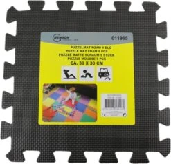 Benson 9 Stuks Zwarte Puzzel Vloertegels Foam 30 X 30 Cm - Puzzel Speelmat - Baby/peuter Speelgoed Matten -Peuterpaleis Winkel 1200x1158 3