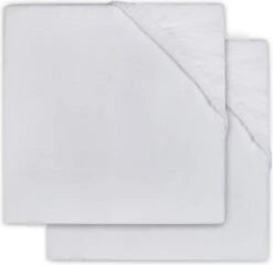 Jollein Hoeslaken Molton Ledikant 60x120cm - Wit - 2 Stuks -Peuterpaleis Winkel 1200x1164 7