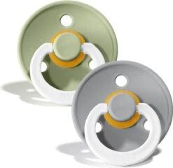 BiBS - Colour Collection - Stage 3 Fopspeen - 18+ Maanden - 2 Stuks - Sage Glow / Cloud Glow -Peuterpaleis Winkel 1200x1165 7