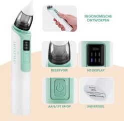SP Lifestyle ® Neusreiniger Baby - Elektrische Neuszuiger Met USB - Snoetenpoetsers - Snotzuiger Baby - 6 Verschillende Standen -Peuterpaleis Winkel 1200x1166 3