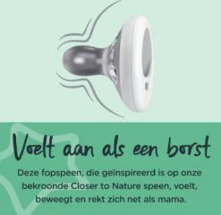Tommee Tippee Borstachtige Fopspeen - Op Huid Lijkende Textuur - Symmetrisch Orthodontisch Ontwerp - BPA-vrij - 6-18 Maanden - Verpakt Per 2 Fopspenen -Peuterpaleis Winkel 1200x1166 6