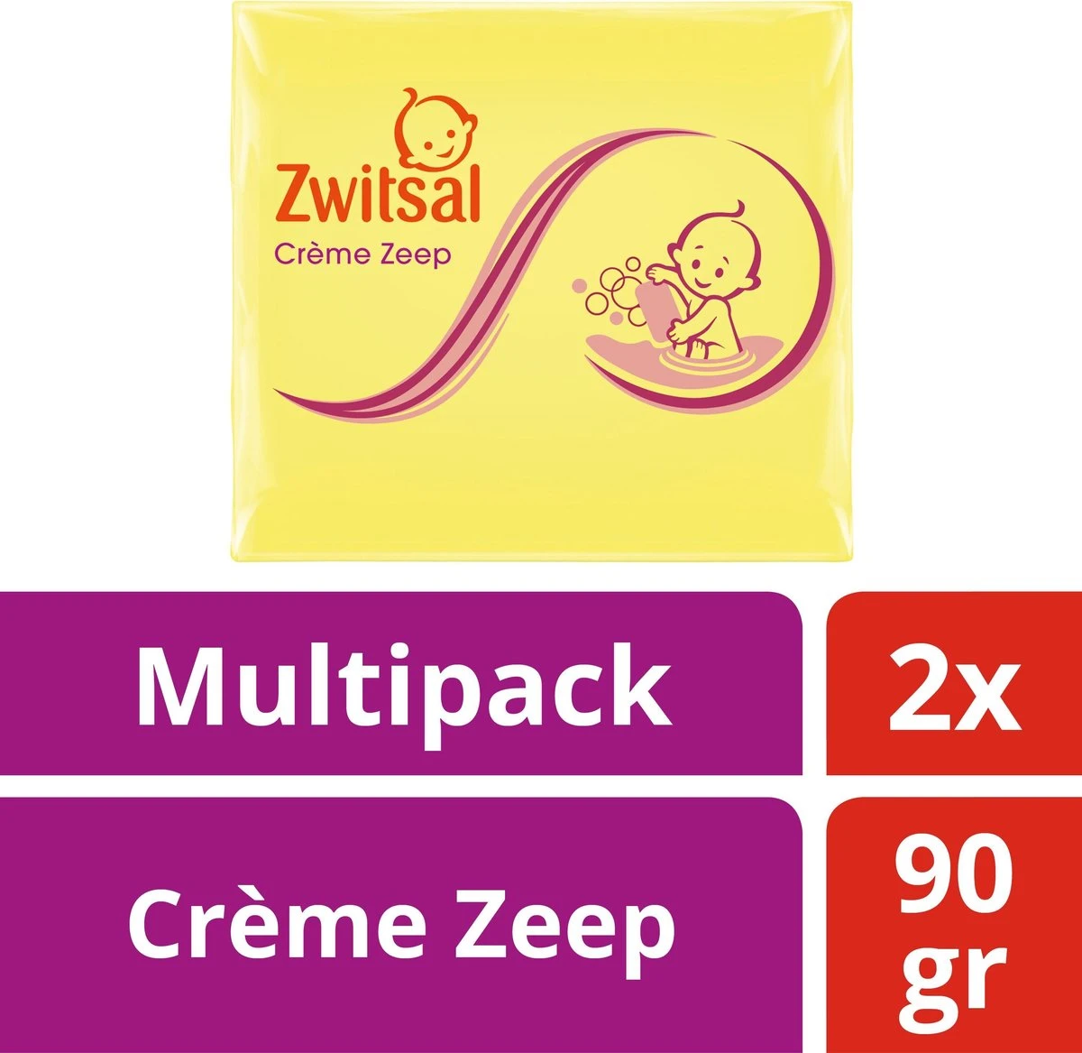 Zwitsal Crème Zeep - 2 X 90 G - Baby 3 Zwitsal Crème Zeep - 2 X 90 G - Baby
