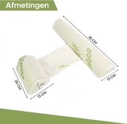 Novalits - Orthopedisch Baby Zijslaapkussen Met Traagschuim En Anti-Allergene Bamboe Microvezel Stof Om Een Plat Hoofd Tegen Te Gaan - Zijligkussen Voor Peuter - Babykussen Zijligging - Rolkussen - Steunkussen - Slaapondersteuning -Peuterpaleis Winkel 1200x1171 18