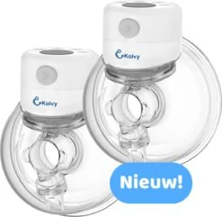 Kolvy® Max Draadloze Elektrische Borstkolf - Dubbel - Intelligente Kolfapparaten - Handsfree Breast Pump - USB Oplaadbaar - Professioneel - Incl. 3 Maten