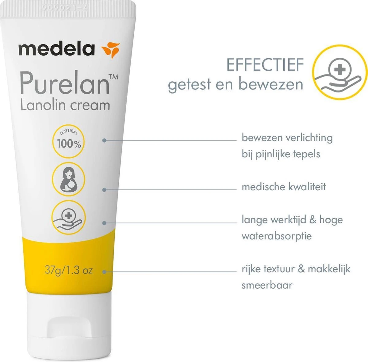 Medela Purelan Tepelzalf Lanoline Tepelcreme Snelle Verlichting Bij Pijnlijke Tepels - Tube 37gr 7 Medela Purelan Tepelzalf Lanoline Tepelcreme Snelle Verlichting Bij Pijnlijke Tepels - Tube 37gr - Afbeelding 5