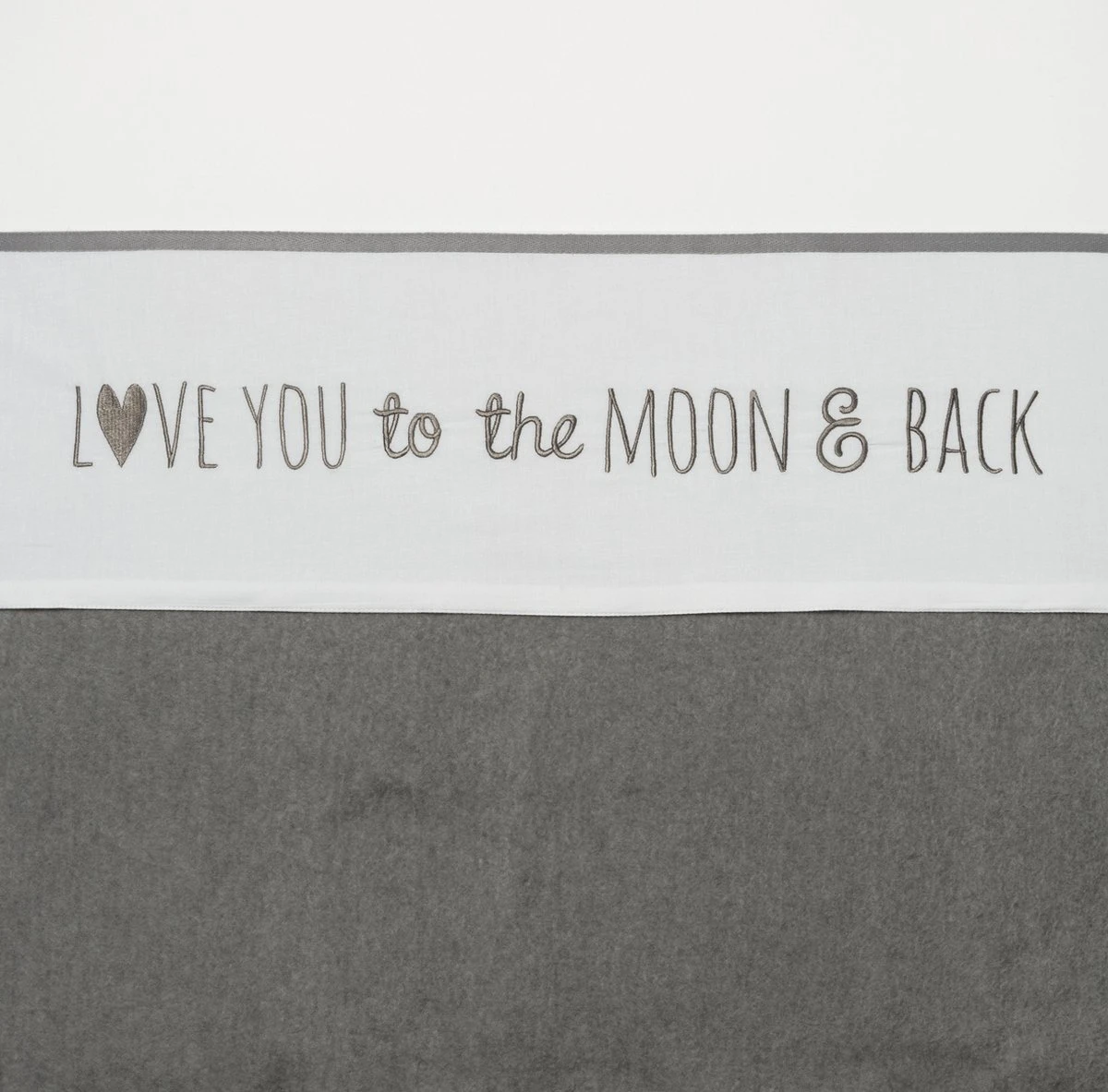 Meyco Love You To The Moon & Back Wieglaken - Grey - 75x100cm 3 Meyco Love You To The Moon & Back Wieglaken - Grey - 75x100cm