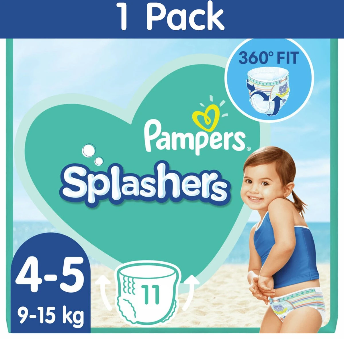 Pampers® PAMPERS SPLASHERS MT4 11ST 4 Pampers® PAMPERS SPLASHERS MT4 11ST - Afbeelding 2