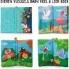 Tumama® Knisperboekje Baby Eerste Jaar “Dieren Vleugels“ Voelboekje - Sinterklaas Kerst Cadeau - Educatief Voel Knisper Boek Speelgoed