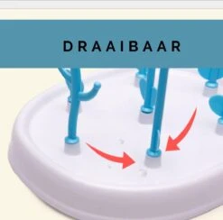 Merkloos Baby Flessen Droogrek - Afdruiprek Met Lekbak - Afwasrek - Baby Flesjes Droogrek - Flessenrek - Kraamcadeau - Baby Cadeau - Groen -Peuterpaleis Winkel 1200x1186 3