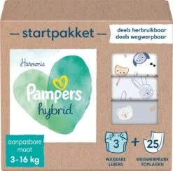 Pampers® Pampers Harmonie Hybrid - Startpakket - Wasbare Luiers Voor Baby’s