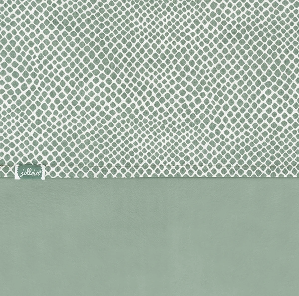 Jollein Baby Laken Ledikant 120x150cm Snake - Ash Green 13 Jollein Baby Laken Ledikant 120x150cm Snake - Ash Green - Afbeelding 11