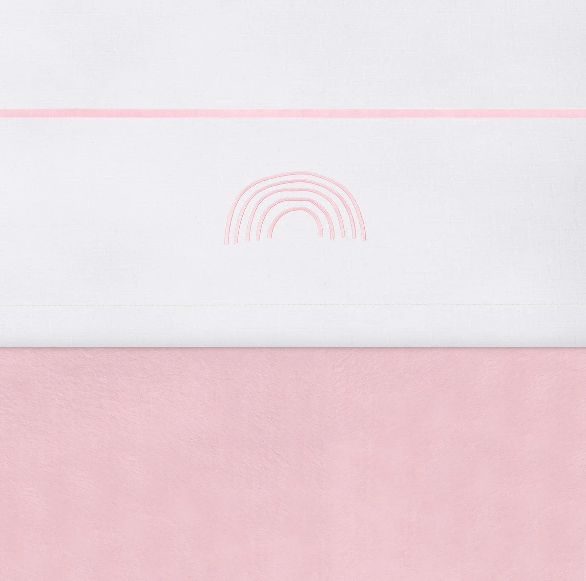 Jollein Baby Laken Wieg 75x100cm Rainbow - Blush Pink 3 Jollein Baby Laken Wieg 75x100cm Rainbow - Blush Pink