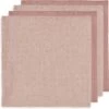 Jollein Hydrofiele Doek Small 70x70cm Bamboe Katoen - Pale Pink - 4 Stuks