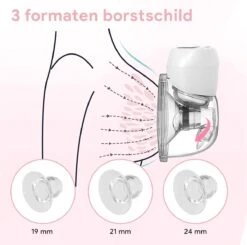 Oliva Babycare® Elektrische Borstkolf Handsfree - Draadloze Kolf - BPA-Vrij - Draagbaar Kolfapparaat - Luxe White & Baby Pink -Peuterpaleis Winkel 1200x1191 12