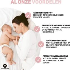 Vulpes BabyCare® Moedermelk Bewaarzakjes Met Schenktuit - Extra Groot - 250 Ml - 60 Stuks - Borstvoeding Bewaarzakje - Borstvoeding Zakjes - BPA Vrij - Incl. E-book -Peuterpaleis Winkel 1200x1191 13