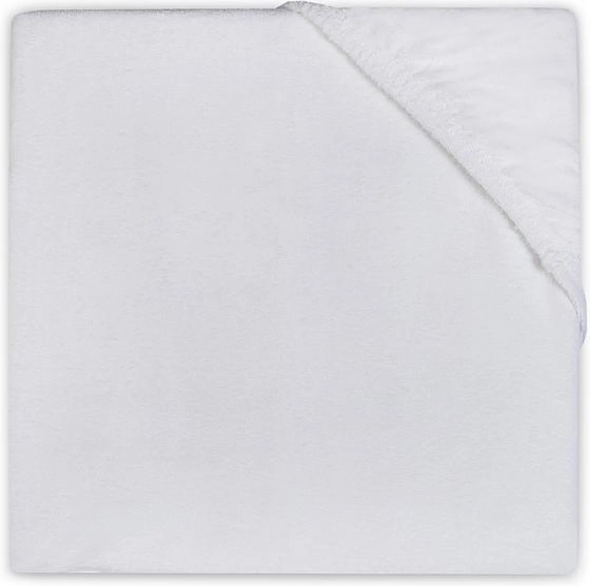 Jollein Hoeslaken Molton Peuterbed 75x150cm - Wit 3 Jollein Hoeslaken Molton Peuterbed 75x150cm - Wit