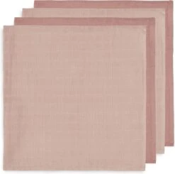 Jollein Hydrofiele Doek Small 70x70cm Bamboe Katoen - Pale Pink - 4 Stuks