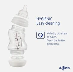 Difrax Papfles XL 310 Ml Wide - Anti-Colic - Wit/Transparant - 1 Stuk -Peuterpaleis Winkel 1200x1194 12