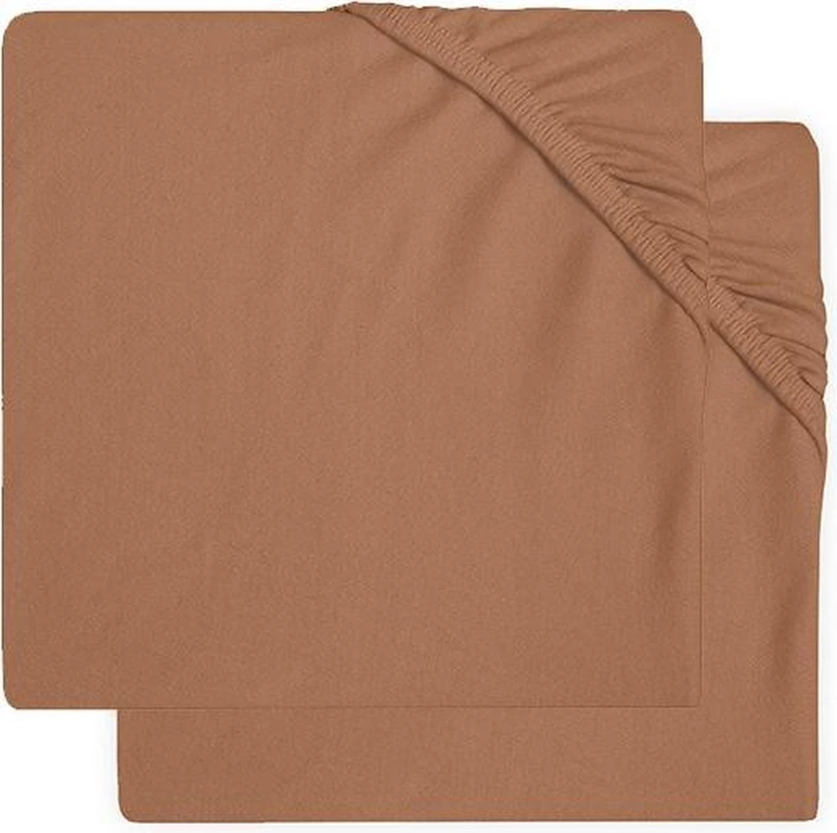 Jollein Baby Hoeslaken Boxmatras Jersey 75x95cm - Caramel - 2 Stuks 3 Jollein Baby Hoeslaken Boxmatras Jersey 75x95cm - Caramel - 2 Stuks