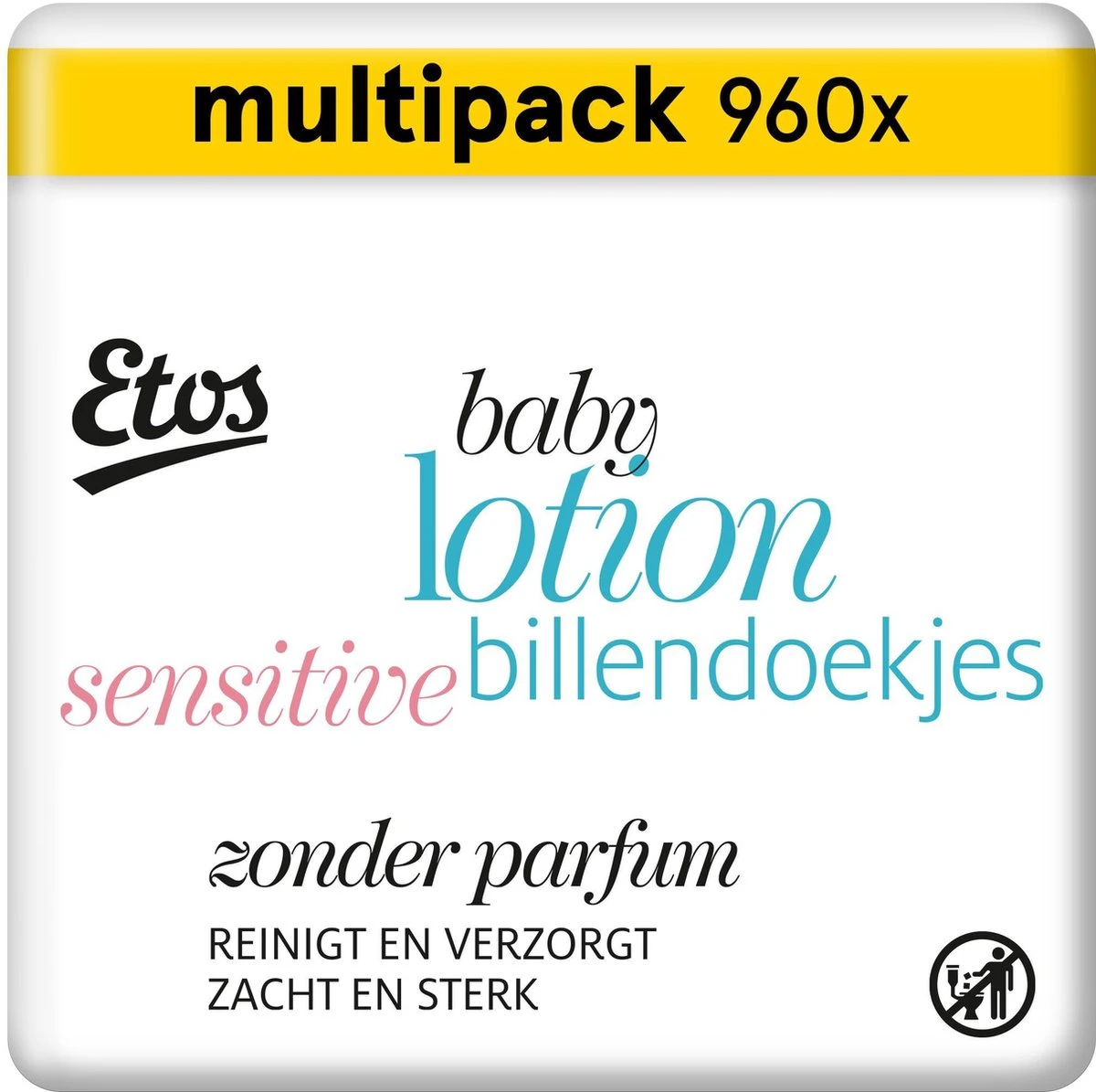 Etos Baby Lotion Sensitive Billendoekjes - 960 Stuks (12 X 80 Stuks) 4 Etos Baby Lotion Sensitive Billendoekjes - 960 Stuks (12 X 80 Stuks) - Afbeelding 2