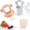 2 Fruitspenen Aap Voor Baby & Peuter + 6 Siliconen Spenen In 3 Maten - Veilig + BPA Vrij -2 Fruitspenen - Fopspeen Fruit Net Fruit Speen Baby Speen Fruit Groente Pap Babyvoeding -Peuterpaleis Winkel 1200x1196 17