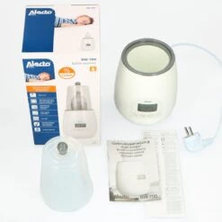 Alecto BW-700 - Snelle Digitale Flessenwarmer 500W Voor Opwarmen, Steriliseren En Ontdooien - Inclusief Stoomkap - Bediening Via Display - Wit -Peuterpaleis Winkel 1200x1198 95