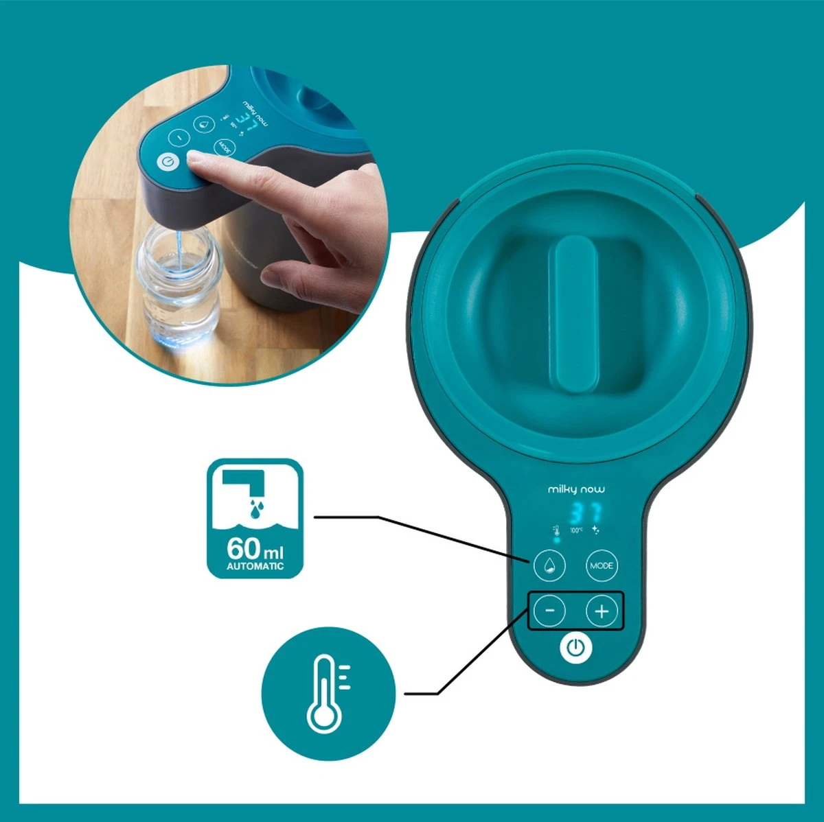 Babymoov Milky Now Flessenbereider A002301 8 Babymoov Milky Now Flessenbereider A002301 - Afbeelding 6