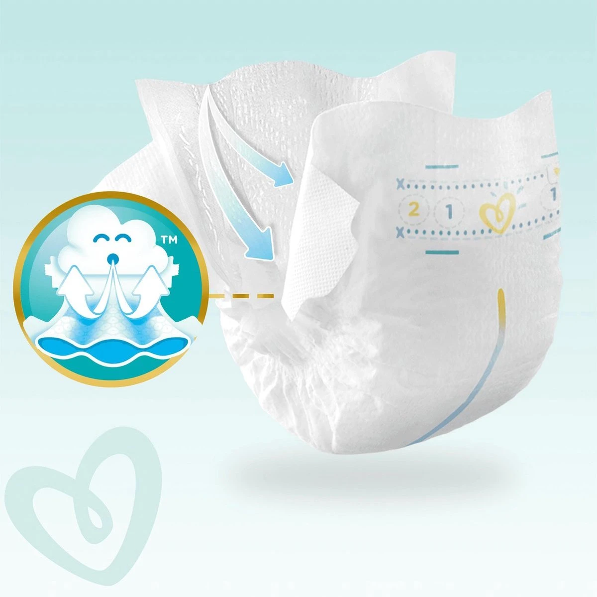 Pampers® Pampers Premium Protection - Maat 1 (New Born) 2-5 Kg - 88 Stuks - Luiers 9 Pampers® Pampers Premium Protection - Maat 1 (New Born) 2-5 Kg - 88 Stuks - Luiers - Afbeelding 7