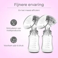 Nuvance - Dubbel Draagbare Elektrische Borstkolf - Inclusief Melkfles - 300ml - Handkolf - Kolfapparaten - Borstvoeding - 18 Standen - BPA Vrij -Peuterpaleis Winkel 1200x1199 41
