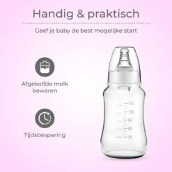 Nuvance - Dubbel Draagbare Elektrische Borstkolf - Inclusief Melkfles - 300ml - Handkolf - Kolfapparaten - Borstvoeding - 18 Standen - BPA Vrij -Peuterpaleis Winkel 1200x1199 42