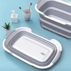 Merkloos Baby Badje Opvouwbaar - Multifunctioneel - Wasmand - Opbergmand - Speelgoed Opslag - Babybadje -Peuterpaleis Winkel 1200x1200 1025