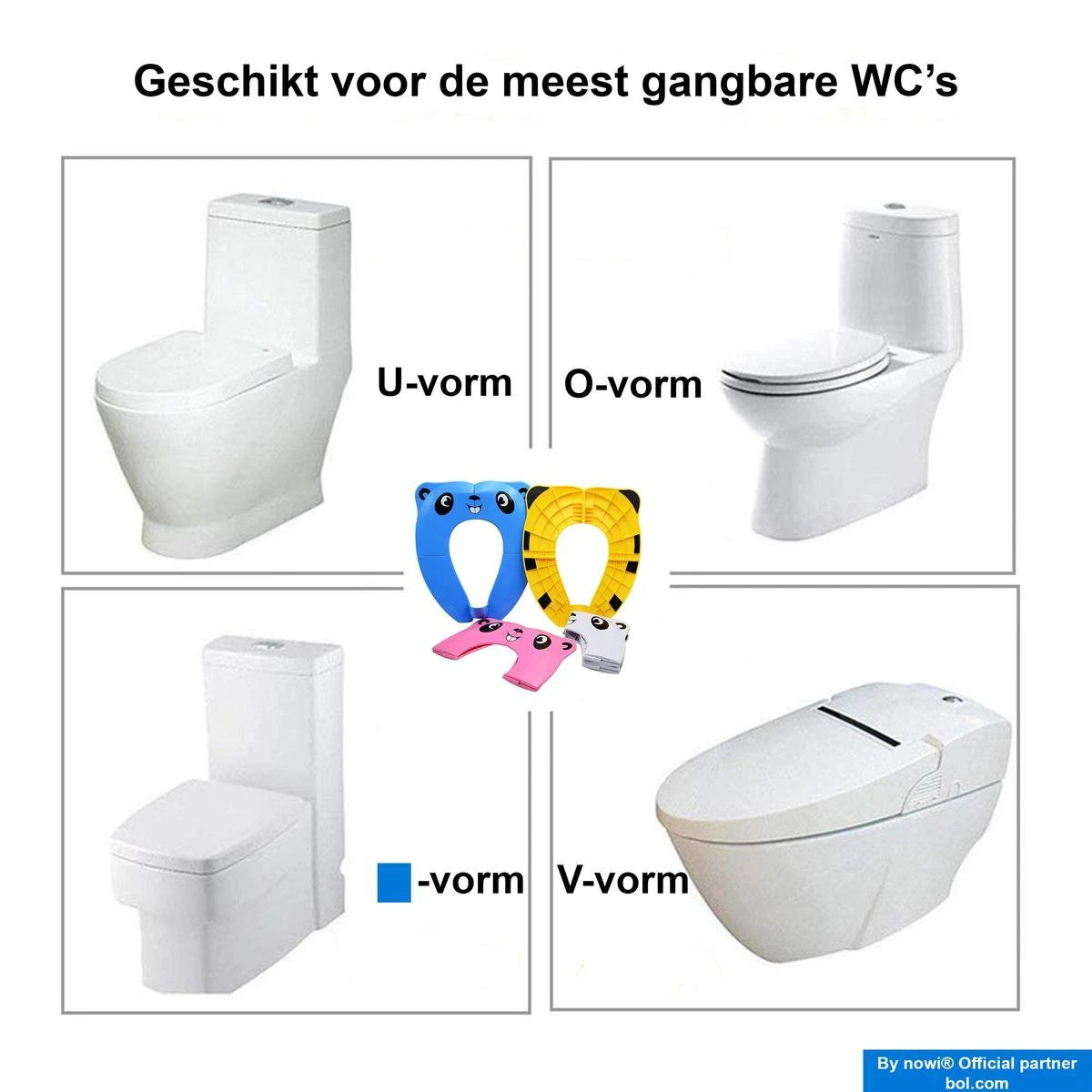 Merkloos Wc Verkleiner Opvouwbaar - Licht En Compact Reis-Formaat WC Bril - Toilet Trainer Voor Peuters Onderweg - Panda Blauw 9 Merkloos Wc Verkleiner Opvouwbaar - Licht En Compact Reis-Formaat WC Bril - Toilet Trainer Voor Peuters Onderweg - Panda Blauw - Afbeelding 7