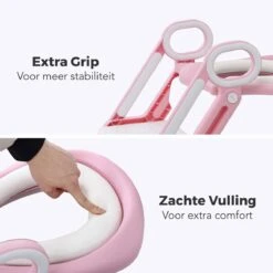 LifeGoods WC Verkleiner Met Trapje - Trainer Met Opstapje - 2 Tot 7 Jaar - Roze/Wit -Peuterpaleis Winkel 1200x1200 1077