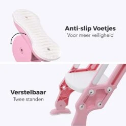 LifeGoods WC Verkleiner Met Trapje - Trainer Met Opstapje - 2 Tot 7 Jaar - Roze/Wit -Peuterpaleis Winkel 1200x1200 1078
