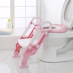 LifeGoods WC Verkleiner Met Trapje - Trainer Met Opstapje - 2 Tot 7 Jaar - Roze/Wit -Peuterpaleis Winkel 1200x1200 1081