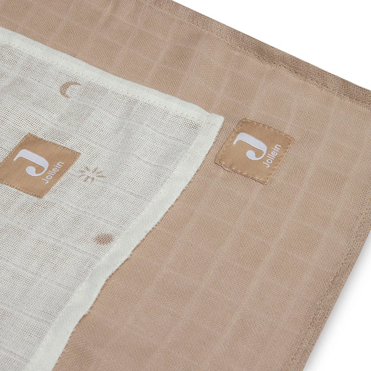 Jollein Hydrofiele Doek Large 115x115cm Stargaze - Biscuit - 2 Stuks 12 Jollein Hydrofiele Doek Large 115x115cm Stargaze - Biscuit - 2 Stuks - Afbeelding 10