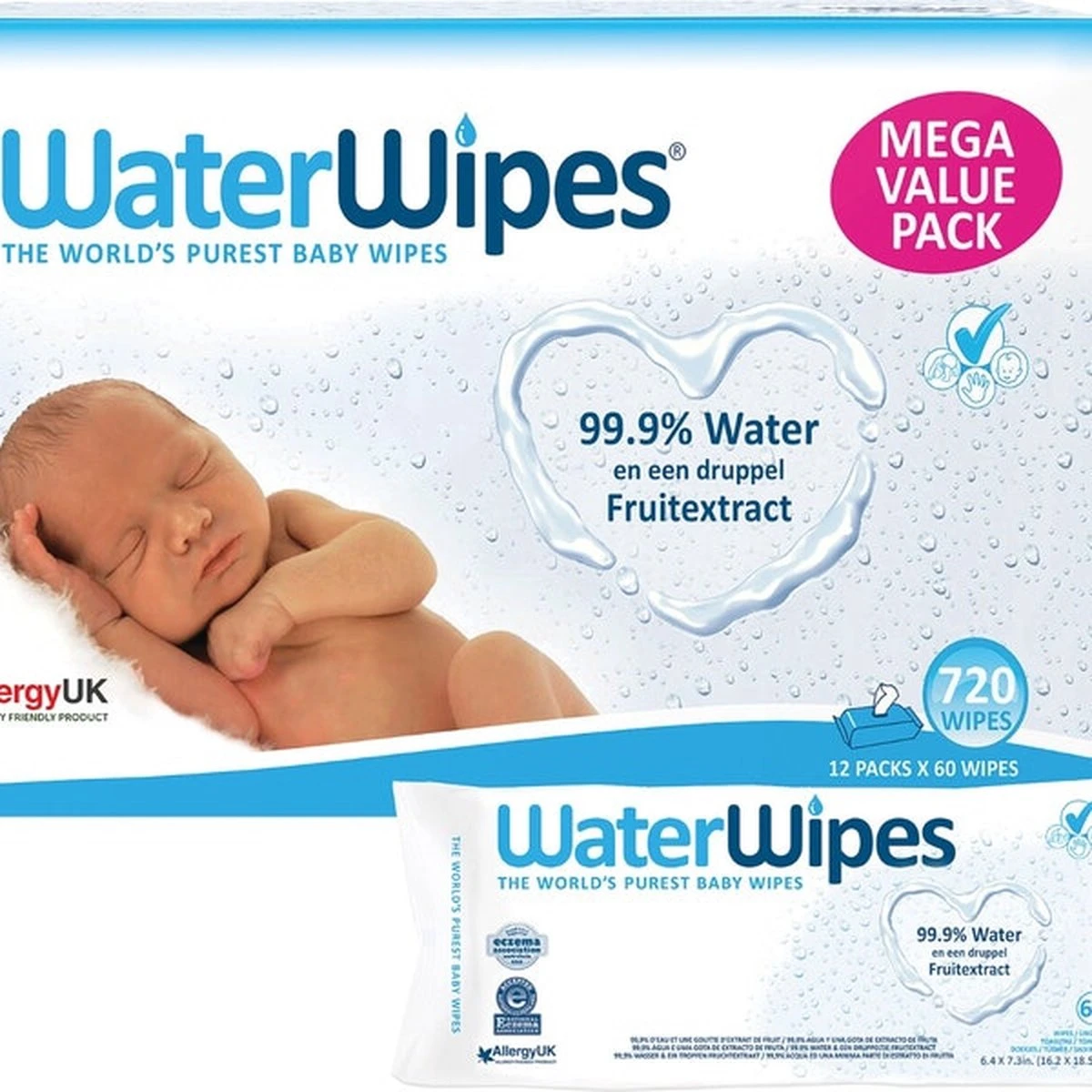 WaterWipes Billendoekjes Bio - 12 X 60 Stuks - 720 Doekjes 16 WaterWipes Billendoekjes Bio - 12 X 60 Stuks - 720 Doekjes - Afbeelding 14