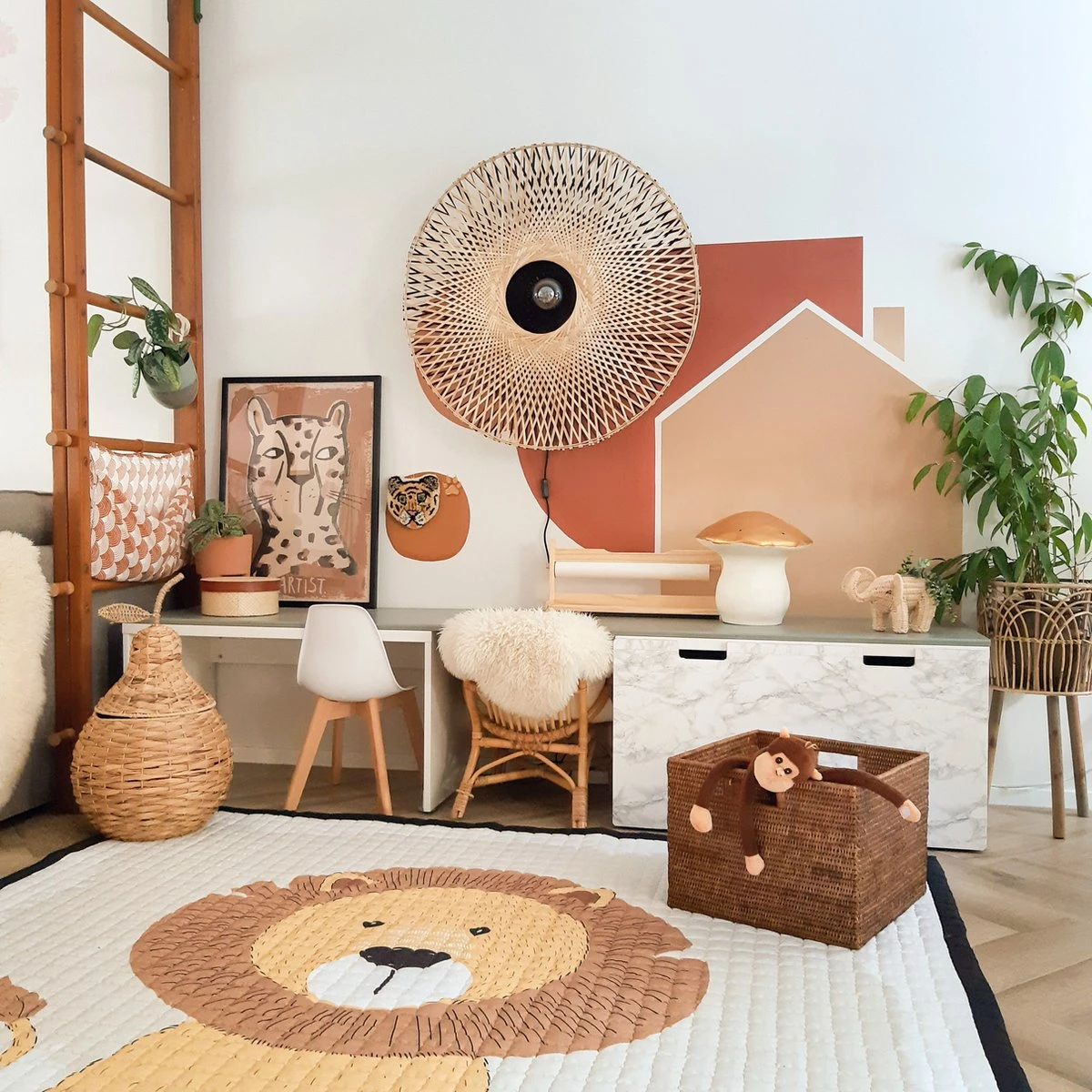 Love By Lily - Groot Speelkleed - Mr. Chairman Lion - 200x150cm 11 Love By Lily - Groot Speelkleed - Mr. Chairman Lion - 200x150cm - Afbeelding 9