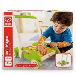 Hape Loopwagen Blokkenkar - Speelgoed 1 Jaar -Peuterpaleis Winkel 1200x1200 1198