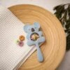 Merkloos Bijtring - Rammelaar - Babys - Speelgoed - Babyspeelgoed - Kraamcadeau - Siliconen - BPA Vrij - Blauw -Peuterpaleis Winkel 1200x1200 1325