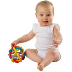 Playgro Buigbare Bendy Ball - Grijp- En Bijtspeelgoed - Incl Rammelaar - Activiteitenbal -Peuterpaleis Winkel 1200x1200 1346