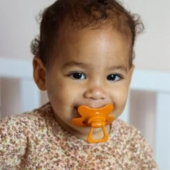 Difrax Fopspeen 12+ Maanden Natural Speen - Donkerblauw/Crèmewit/Lichtroze/Oranje - 4 Stuks -Peuterpaleis Winkel 1200x1200 1419